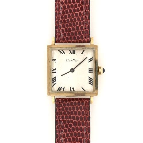 square cartier watch|cartier square watch men.